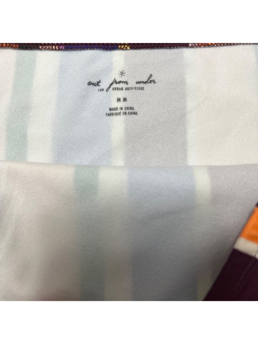 Urban Outfitters Multicolor Striped Strappy High Waisted Bikini Set Size M NEW - Picture 5 of 5